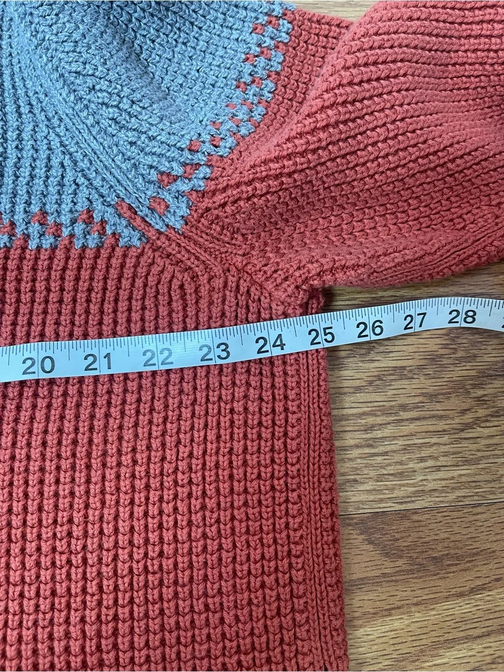 L.L. Bean 100%  Organic Cotton Waffle Knit Quarter Zip Sweater XXXL